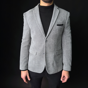 Sacou Ares - Royal Velvet - Gri deschis