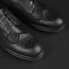 Pantofi bărbătești din piele - ZEBRUGE - Negru