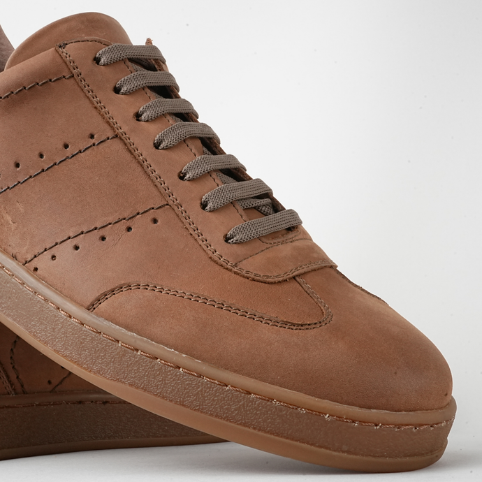 Pantofi bărbătești din piele - Baxter - Maro cognac tucson