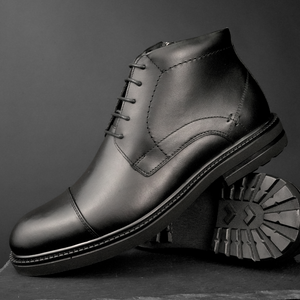 Ghete piele naturală - Voievod - Negru