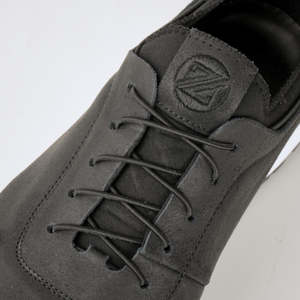 Pantofi bărbătești din piele - ASTRO - Wax EFFECT - Negru