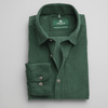 Cămașă din raiat fin - ZENMAN RoyalTOUCH™ - Corduroy EDITION - Verde Smarald
