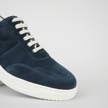 Pantofi bărbătești din piele - Urban FLEX - Albastru Velur