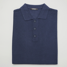 Tricou pentru bărbați - C. Baybars - ARISTOCRAT Waffle - Bleumarin
