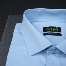 Cămașă Ares pentru bărbați - CLASIC FLEX - Uni - Bleu