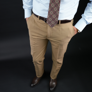 Pantaloni eleganți Confex - Bej Camel