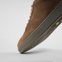 Pantofi bărbătești din piele - Baxter - Maro Cognac Velur