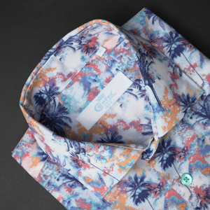 Cămașă Confex - Forme florale - Multicolor - M16