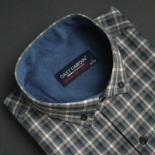 Cămașă pentru bărbați - Brescia - Verde cu bleumarin și cărămiziu