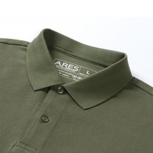 Tricou cu mânecă lungă pentru bărbați - Ares - Urban POLO - Kaki