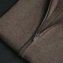 Pulover bărbătesc Premium Zip-UP - Maro