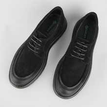 Pantofi bărbătești din piele - ZENMAN UltraLIGHT - Negru Velur