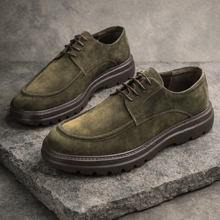 Pantofi bărbătești din piele - ZENMAN UltraLIGHT - Verde Velur