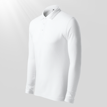 Tricou Polo mânecă lungă pentru bărbați - MALFINI - Alb