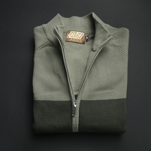 Pulover cu fermoar Ares - ATLAS - Nuanțe de kaki