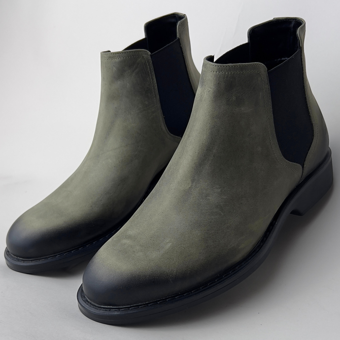 Ghete piele naturală - Burton - Verde