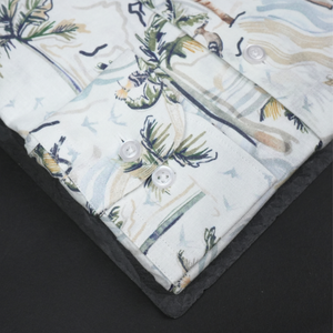 Cămașă Confex din in - BRACCIANO - Model floral - M3