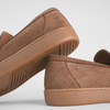 Pantofi bărbătești din piele - DeVille - Maro Cognac - Velur