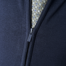 Pulover bărbătesc Premium Zip-UP - Bleumarin