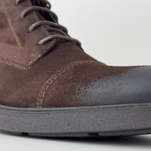 Ghete vintage din piele naturală - Gary - Maro Velur - WAX Effect