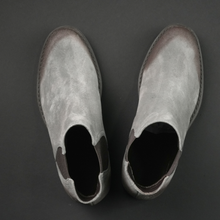 Ghete piele naturală - Burton - Gri Velur