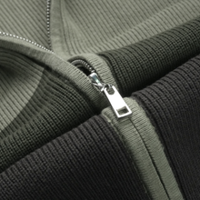 Pulover cu fermoar Ares - ATLAS - Nuanțe de kaki