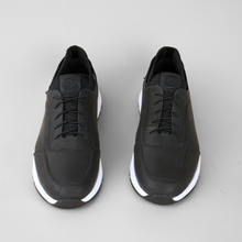 Pantofi bărbătești din piele - ASTRO - Wax EFFECT - Negru