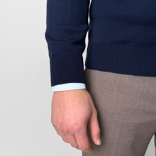 Pulover bărbătesc Premium Zip-UP - Bleumarin
