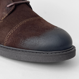 Ghete vintage din piele naturală - Gary - Maro Velur - WAX Effect