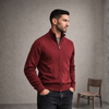 Pulover bărbătesc Premium Zip-UP - Roșu Imperial