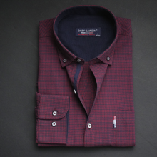 Cămașă bărbătească - Vrancea - Roșu cu bleumarin