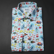 Cămașă Score - Super-Slim - Forme abstracte - Multicolor - M5