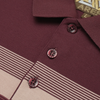 Tricou Polo pentru bărbați - ARES - CAPRI - Vișiniu cu roz pudră