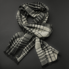 Eșarfă elegantă - Infinity - Bej cu negru