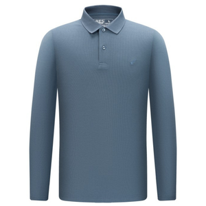 Tricou cu mânecă lungă pentru bărbați - Ares - Urban POLO - Gri petrol