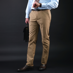Pantaloni eleganți Confex - Bej Camel