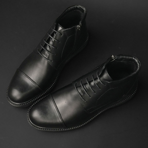 Ghete piele naturală - Voievod - Negru