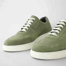 Pantofi bărbătești din piele - Urban FLEX - Verde Velur - Wax EFFECT