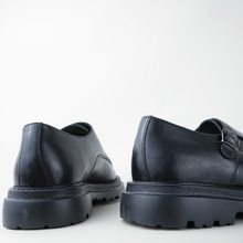Pantofi bărbătești din piele - Double Monk ARMY - Negru