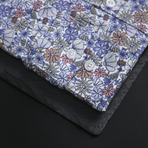 Cămașă Confex din in - BRACCIANO - Model floral - M5