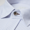 Cămașă bărbătească - Brango - Valencia GOFRE - Alb cu bleu
