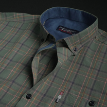 Cămașă pentru bărbați - Roma - Kaki cu galben