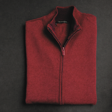 Pulover bărbătesc Premium Zip-UP - Roșu Imperial