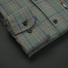 Cămașă pentru bărbați - Roma - Kaki cu galben