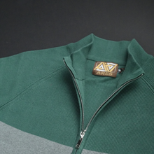 Pulover cu fermoar Ares - ATLAS - Turcoaz cu gri și negru