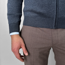 Pulover bărbătesc Premium Zip-UP - Gri petrol