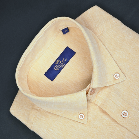 Cămașă Confex din in - Premium DeLuxe - Galben