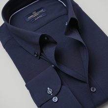 Cămașă Porto Lucciano - AMALFI AirTexture™ - Bleumarin Midnight