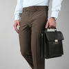 Pantaloni eleganți Confex  - Royal Cut - Maro închis