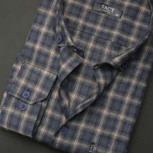 Cămașă groasă pentru bărbați - Timișoara - Bleumarin cu maro